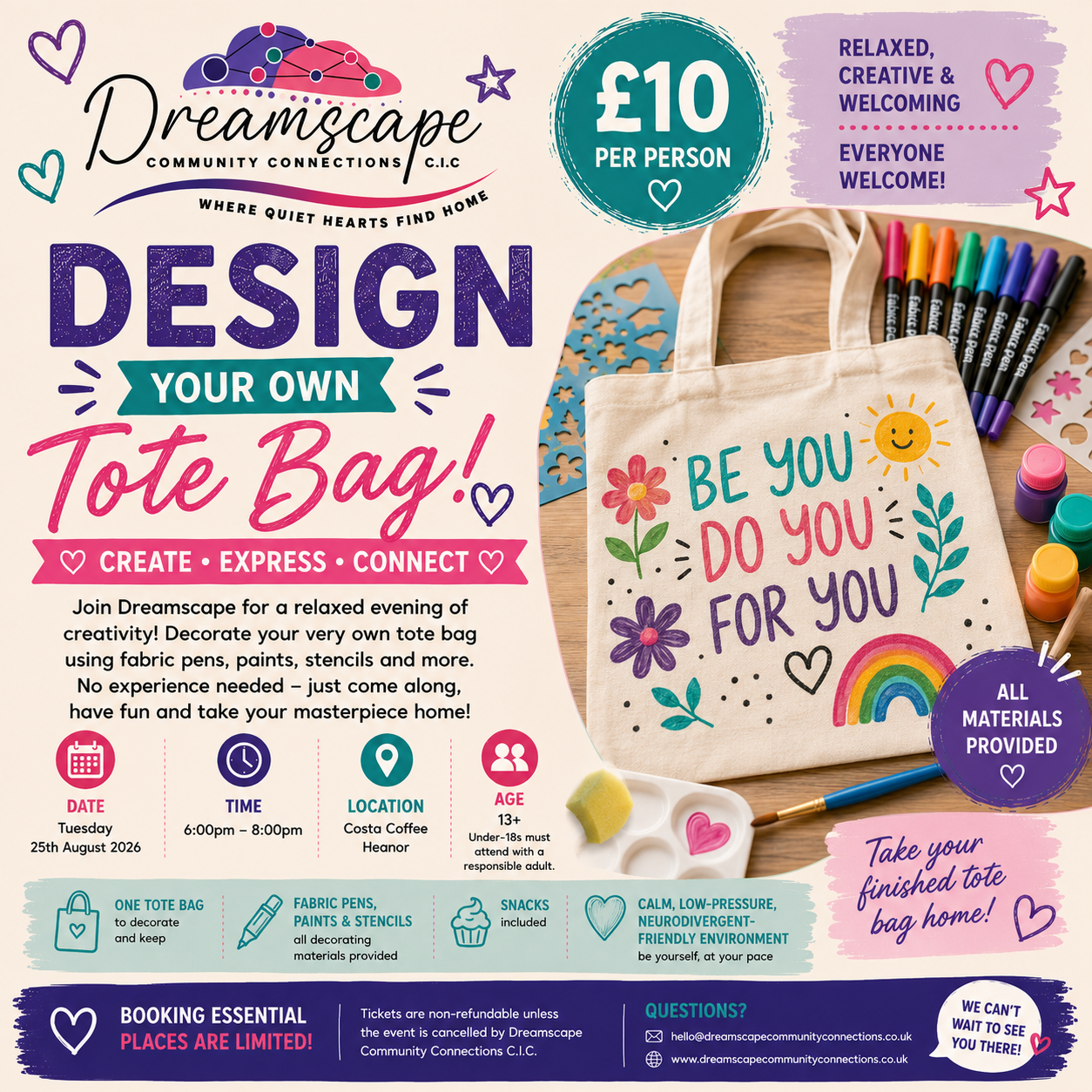 👜 Design Your Own Tote Bag – Heanor
