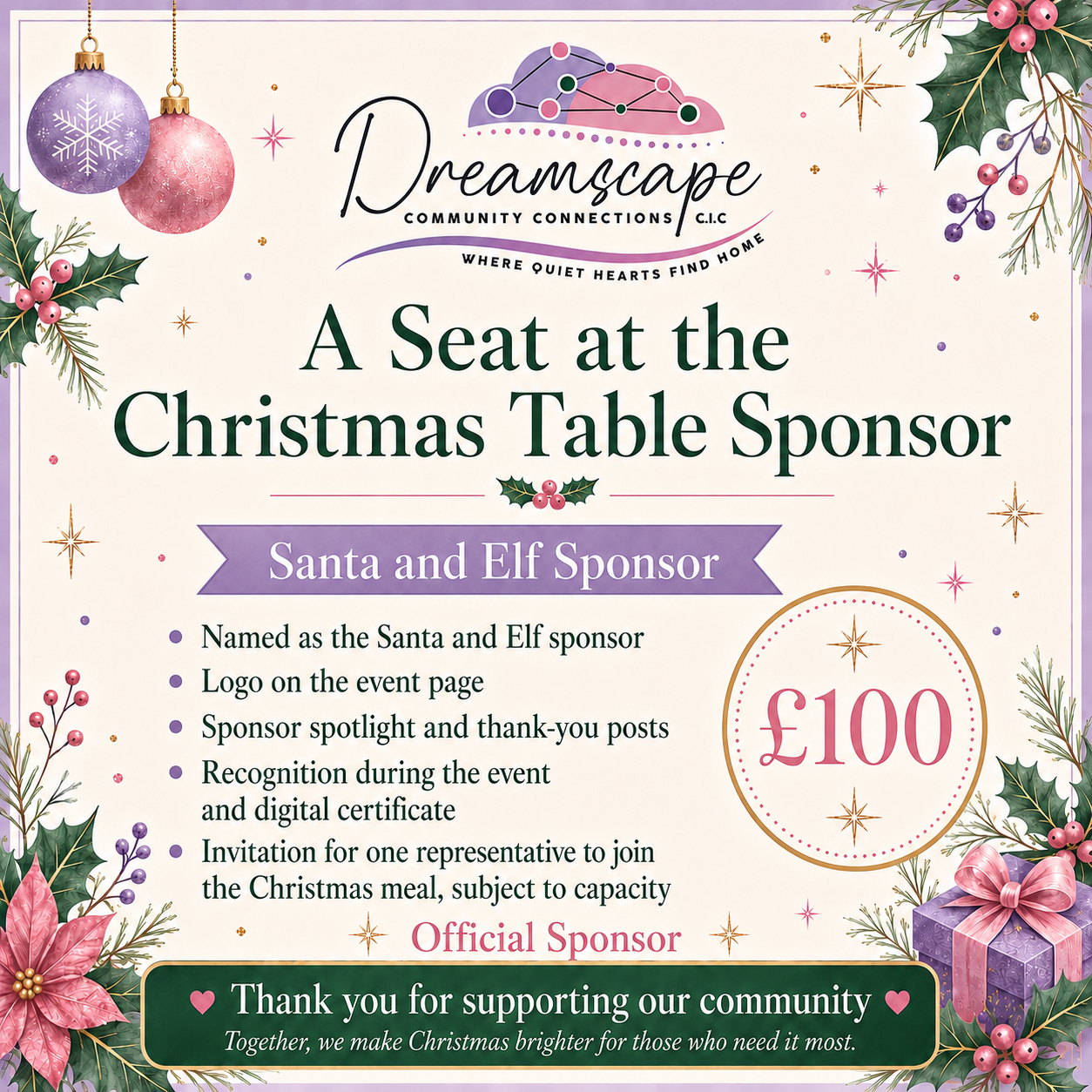 A Seat at the Christmas Table — Official Sponsorship
