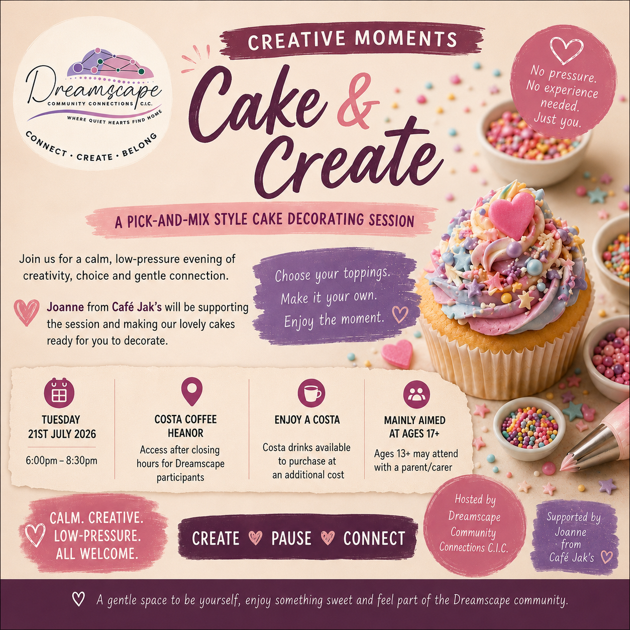Creative Moments: Cake & Create