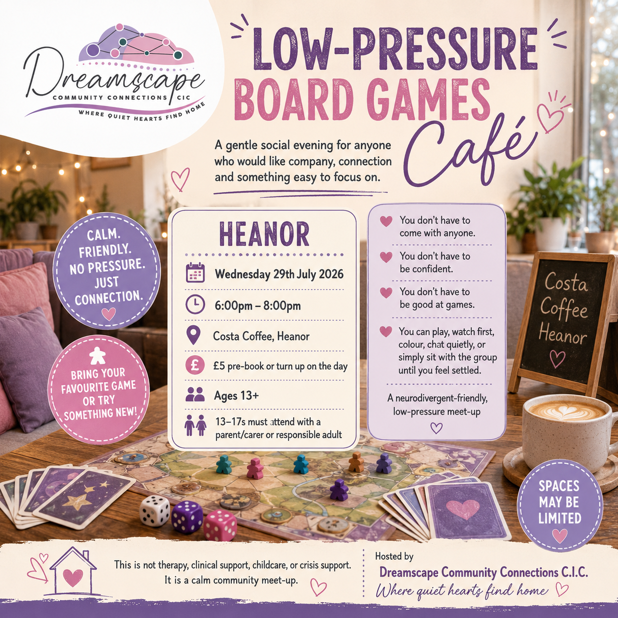 Low-Pressure Board Games Café - Heanor