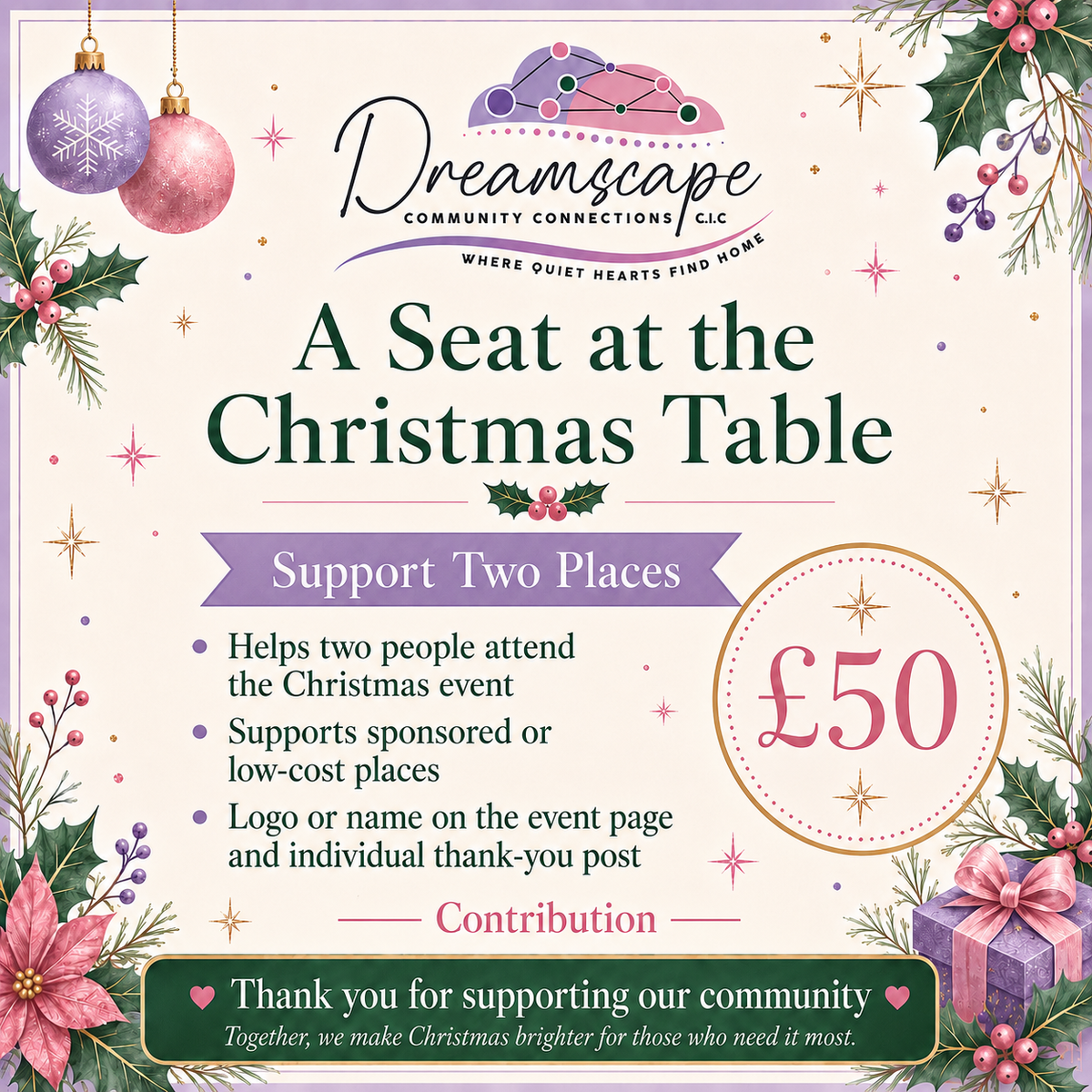 A Seat at the Christmas Table — Community Contribution