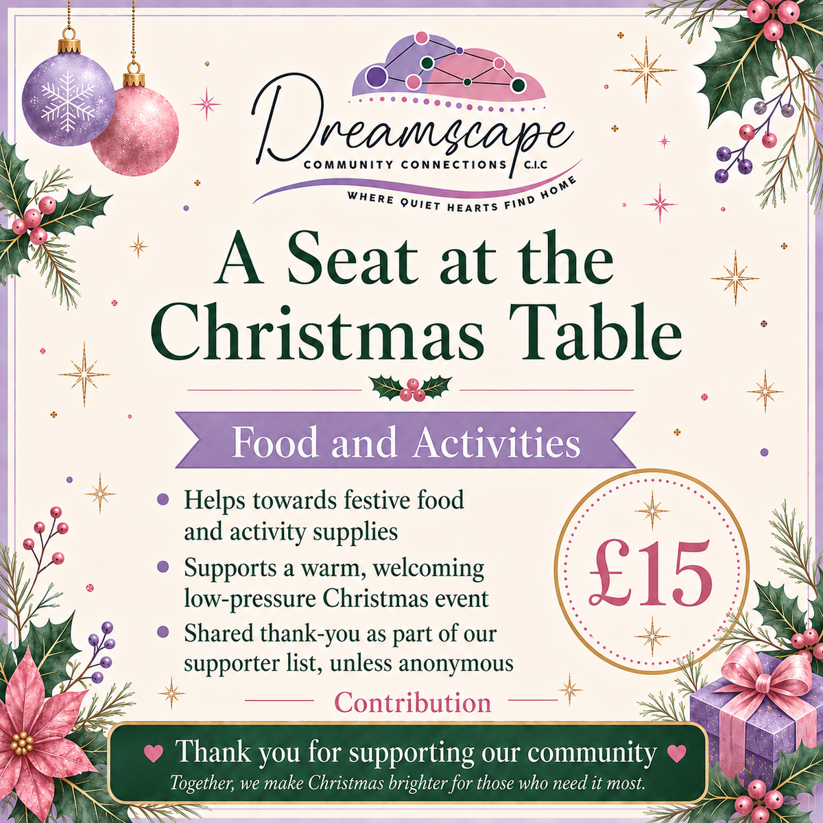 A Seat at the Christmas Table — Community Contribution