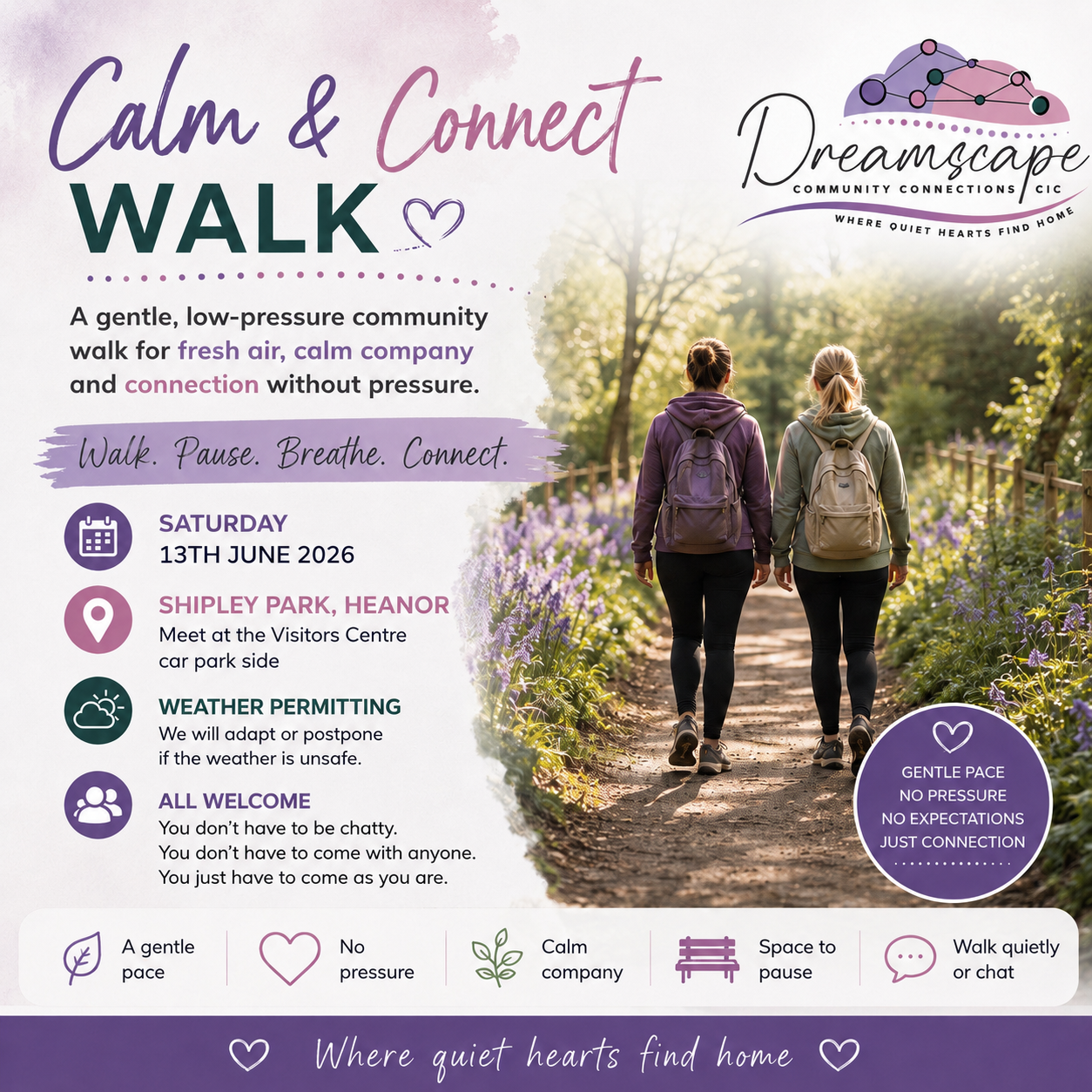 Calm & Connect Walk | Heanor | Saturday 13th June