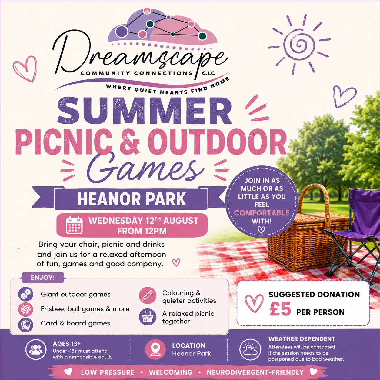 Summer Picnic & Outdoor Games – Heanor Park