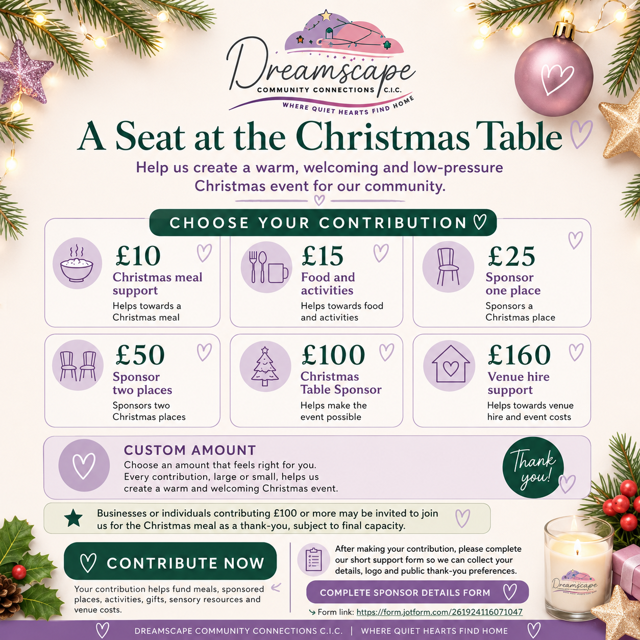 A Seat at the Christmas Table — Event Contribution