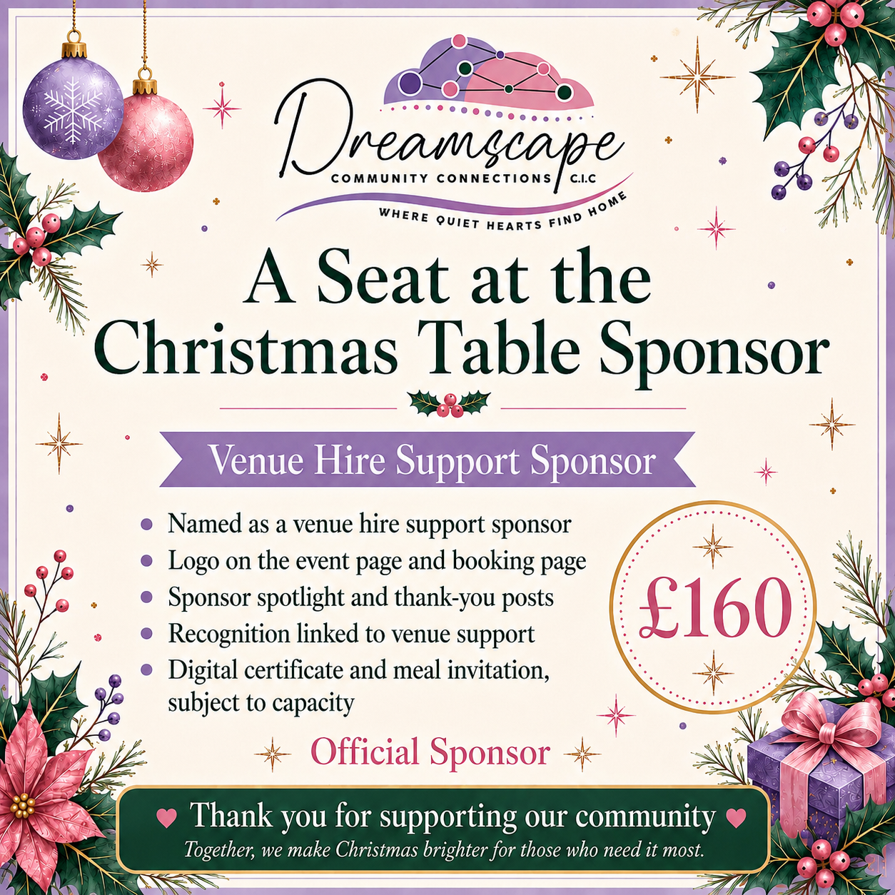 A Seat at the Christmas Table — Official Sponsorship