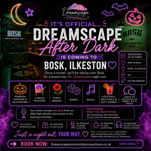 🌙 Dreamscape After Dark @ Bosk | 18+ Monthly Social Nights
