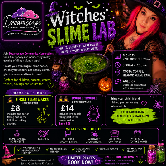 🧙‍♀️ Witches’ Slime Lab 🧪 | Halloween Slime Making at Costa Coffee Heanor