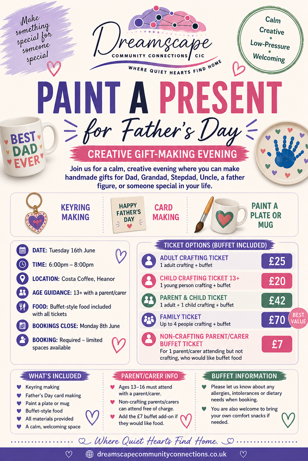 Paint a Present for Father’s Day – Creative Gift-Making Evening - Heanor