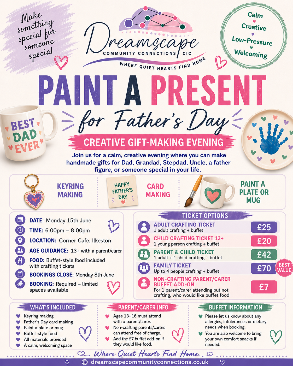 Paint a Present for Father’s Day – Creative Gift-Making Evening - Ilkeston